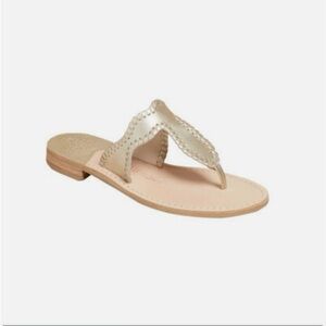 Jack Roger’s Platinum Sandals 8.5